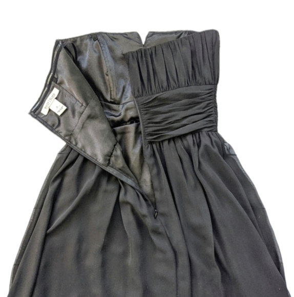 White House Black Market Pleated Strapless A Line Cocktail Dress Size 0 🖤✨ - Picture 8 of 9